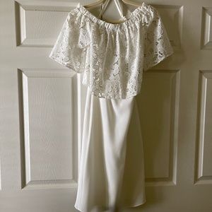 White off-the-shoulder